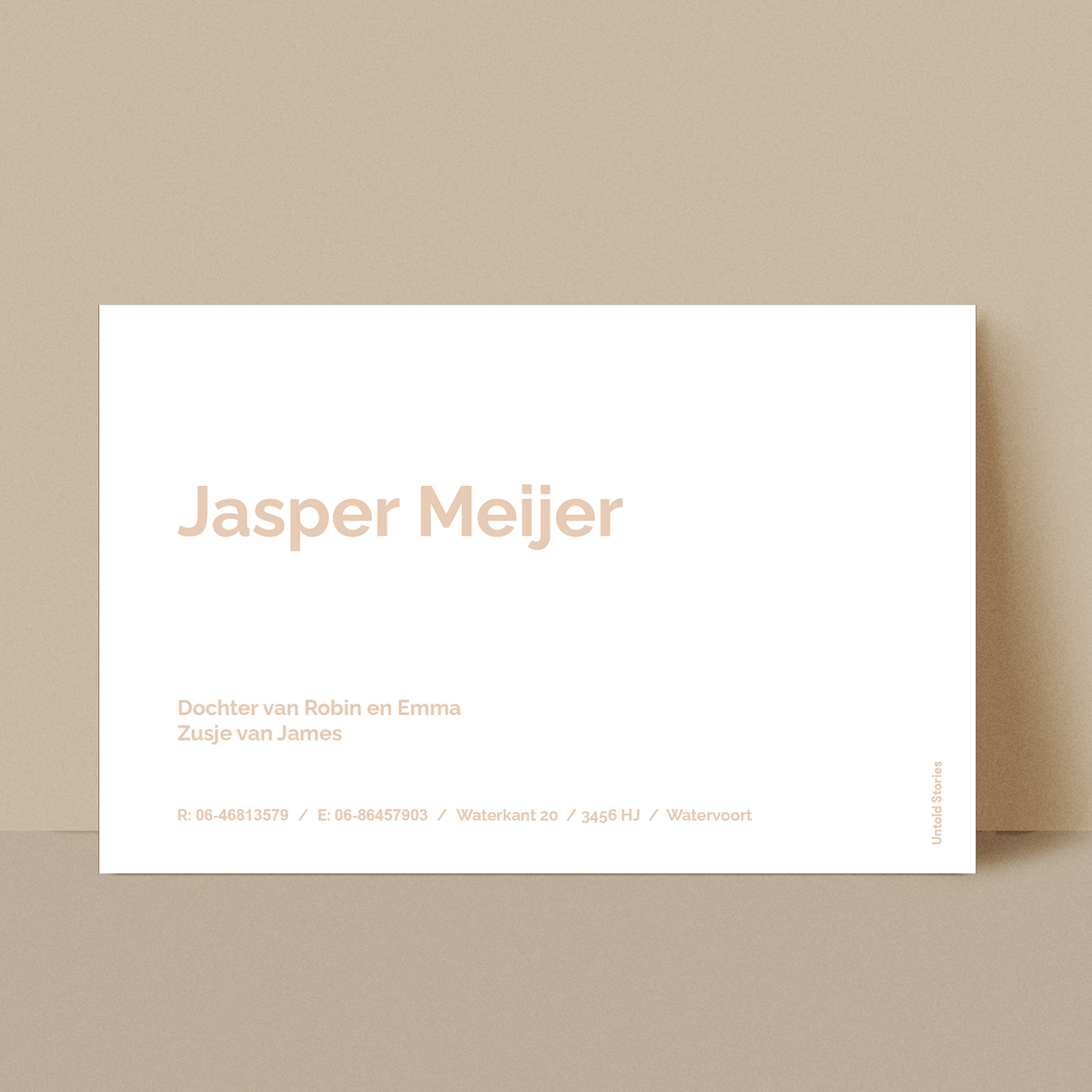 Geboortekaartje Jasper