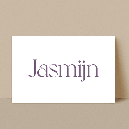 Geboortekaartje Jasmijn