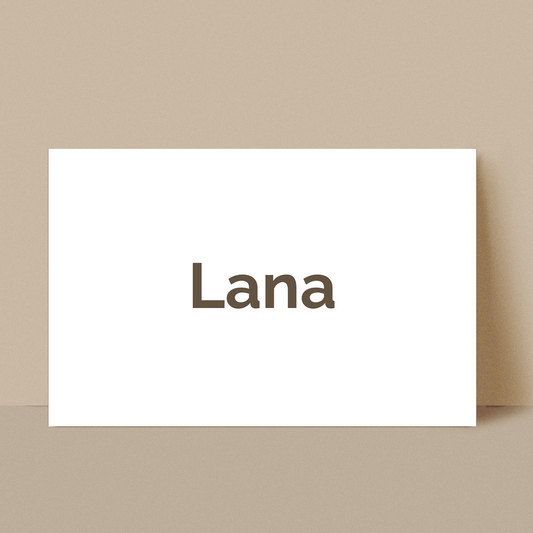 Geboortekaartje Lana