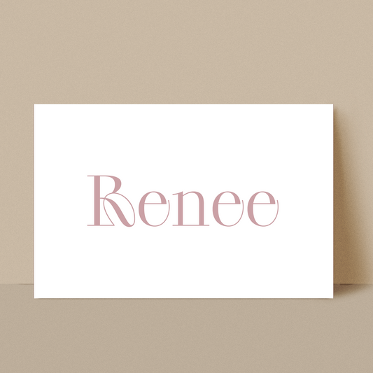 Geboortekaartje Renee